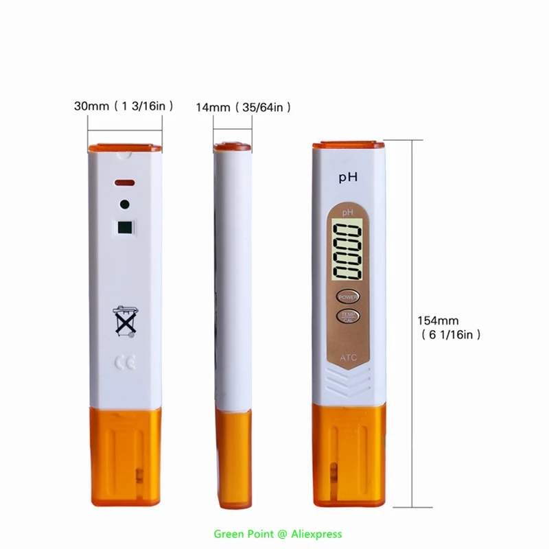 PH-5 Automatic Calibration PH Meter Portable PH Tester Of Quality Measure Range 0.0-14.0 PH High Precision Water Quality Tester