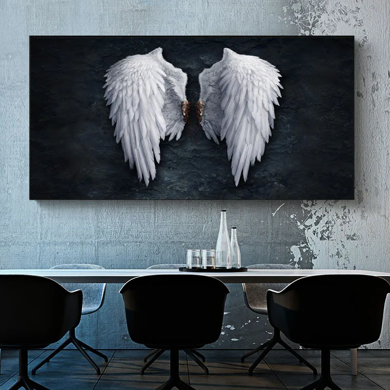 Spread Your Wings and Fly Abstract Canvas Painting Art Nordic Posters and Prints Wall Pictures for Living Room Decor Frameless