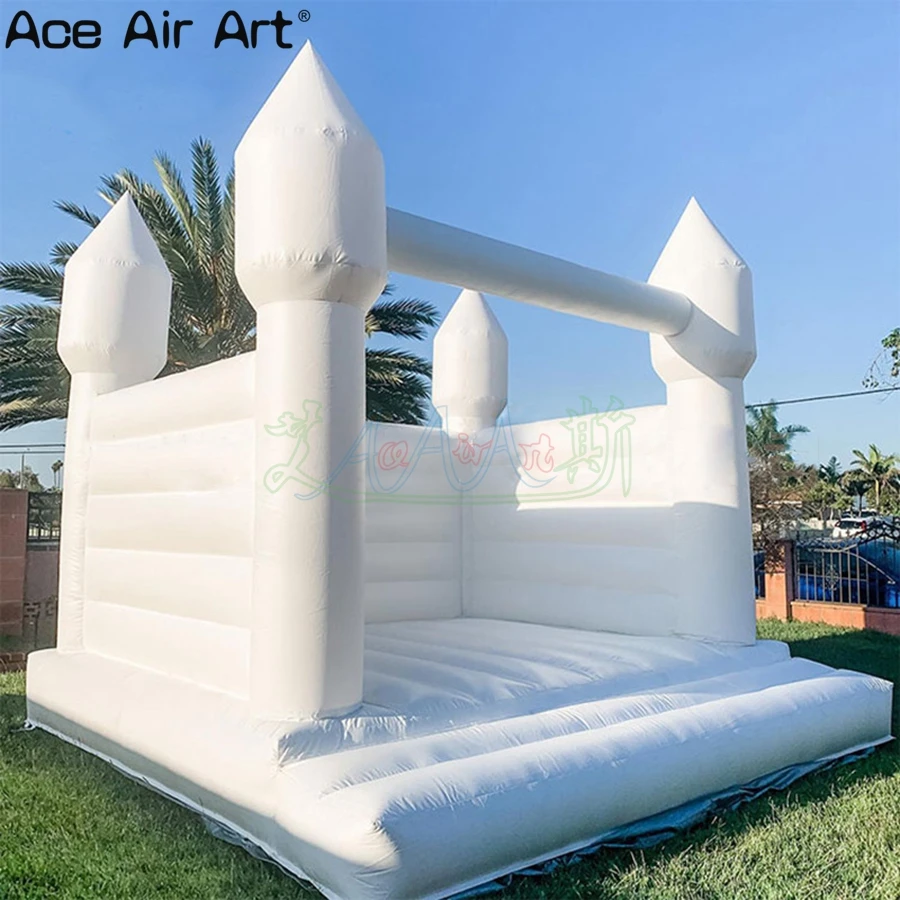 Customize Pure White Inflatable Wedding Bounce House For Outdoor Advertising Events Decorations Made In China