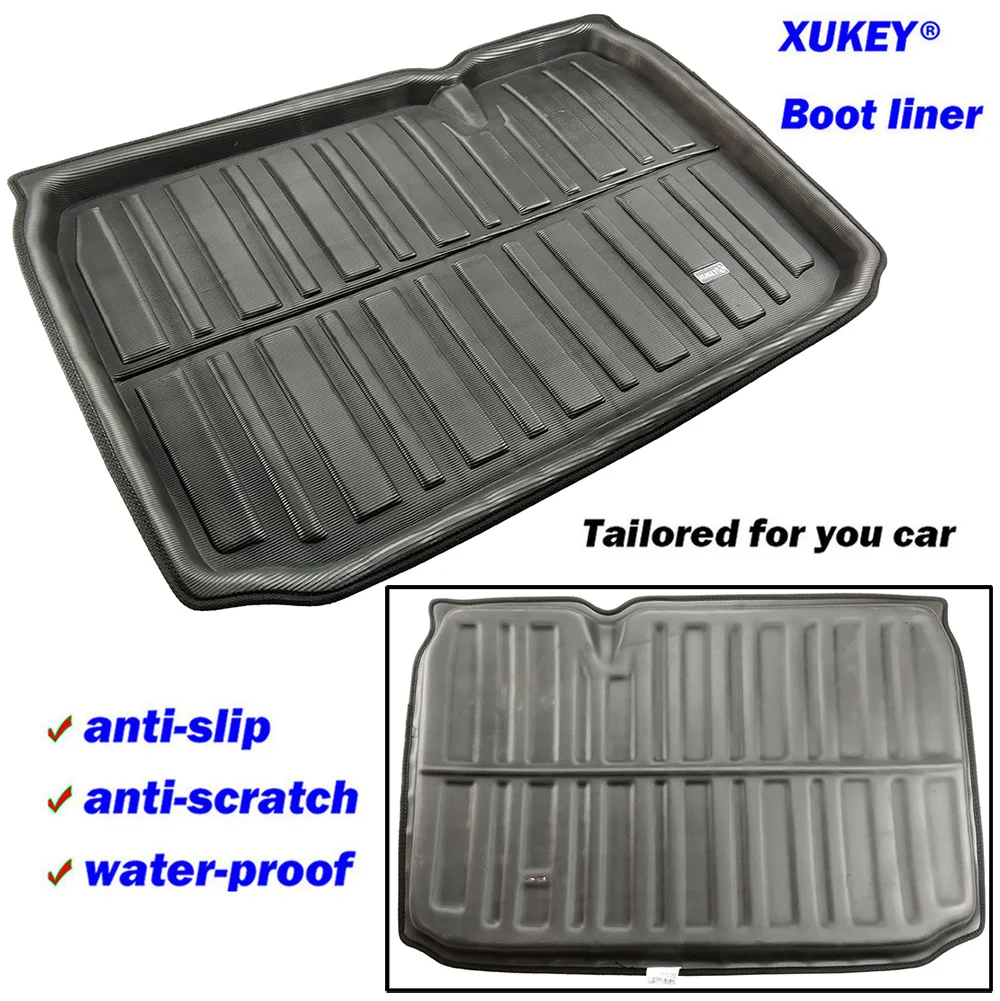 Tailored Rear Trunk Boot Liner Cargo Mat Floor Tray Carpet Mud Kick Protector For Ford EcoSport 2018 2019 2020