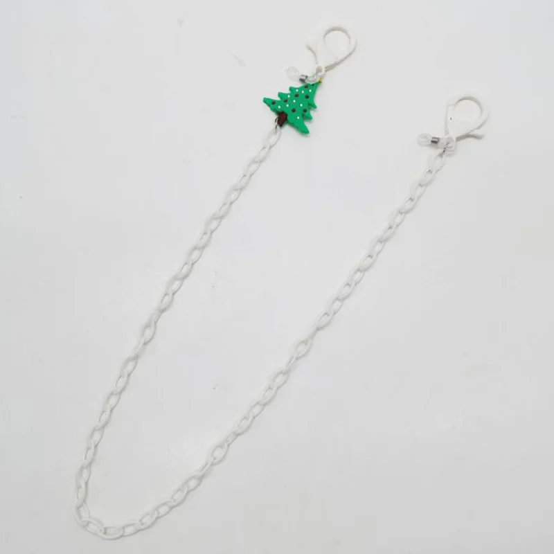 Children Masks Chain Creative Cartoon Christmas Colorful Acrylic Mask Rope Holder Non-slip Eyeglass Accessories For Kids Student