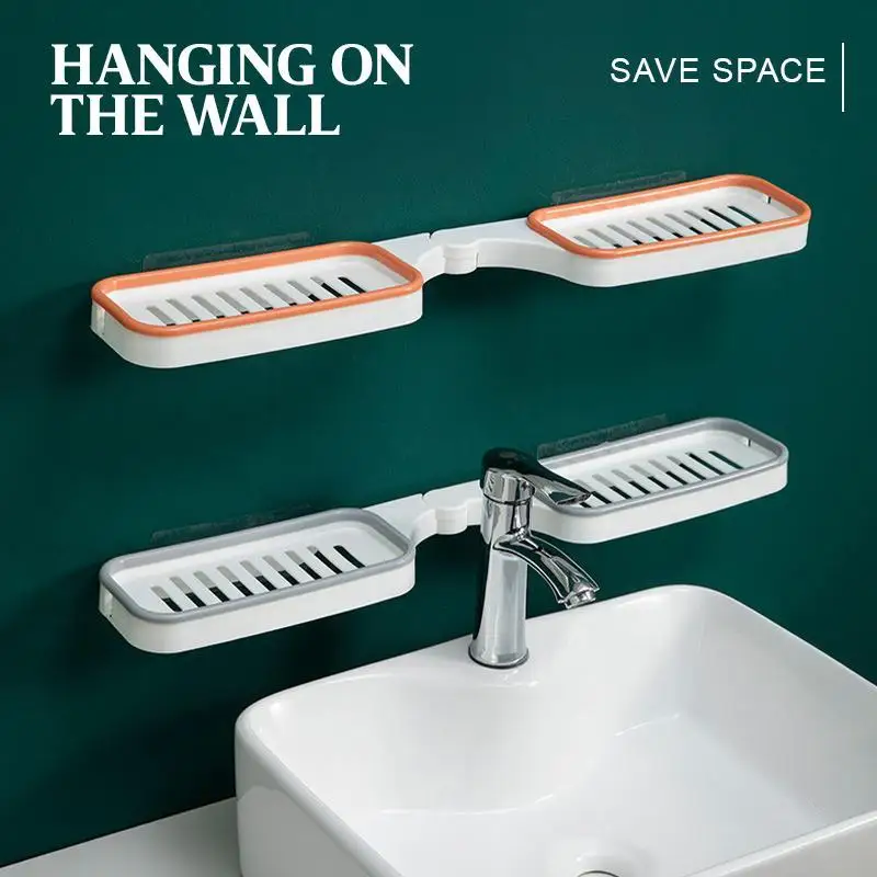 Stanzenfreies Eckregal für Badezimmer Countertop corner shelf Foldable bathroom  No hole  installation countertop shelf