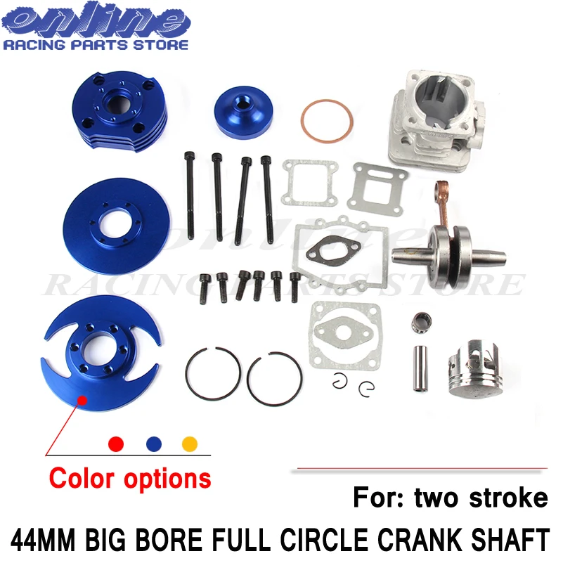 44mm accessory Racing Big Bore 53cc 54cc Top Kit Piston 49cc 2-stroke Engine Pocket Bike Dirt ATV Motorcycle Group-5