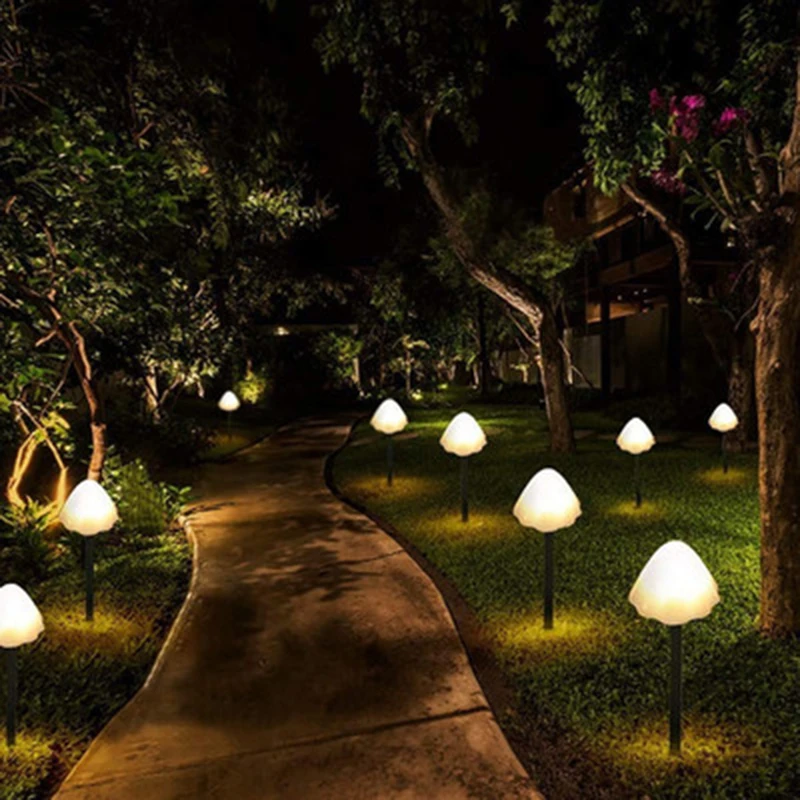 Luces solares de jardín para exteriores, lámpara LED de seta impermeable, bonita Luz De Seta, 8 modos, decoraciones navideñas para el hogar 2023