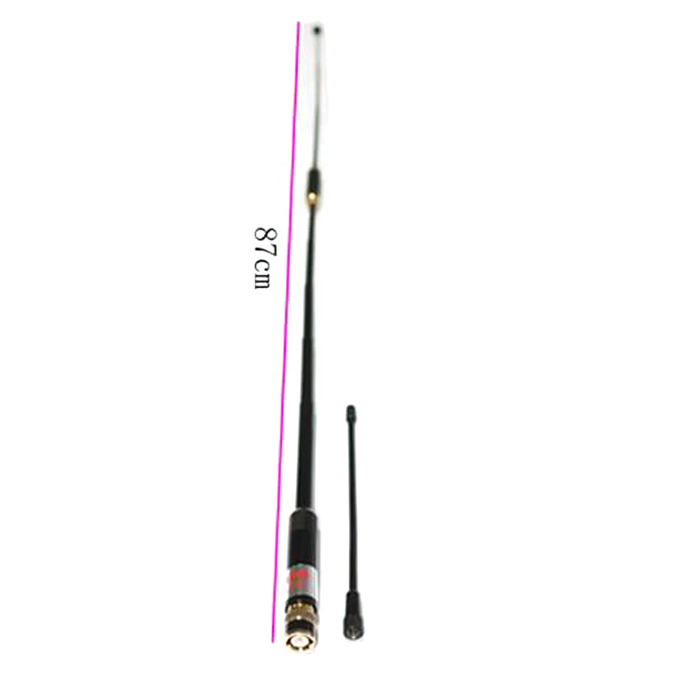 New Black AL-800 144/430MHz SMA-F/SMA/BNC High Gain Super High Quality Telescopic Antenna for HYT BAOFENG uv-5r