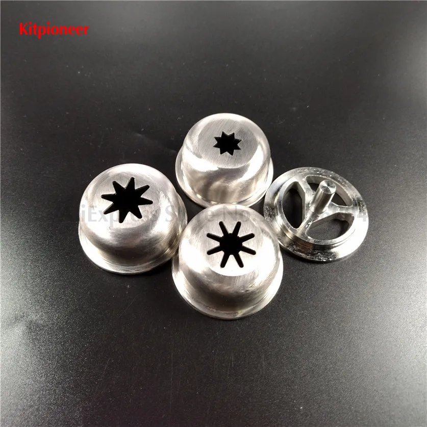 

New Arrival Stainless Steel Churros Machine Modelling Caps Spare Parts Churros Making Accessories 4 Types