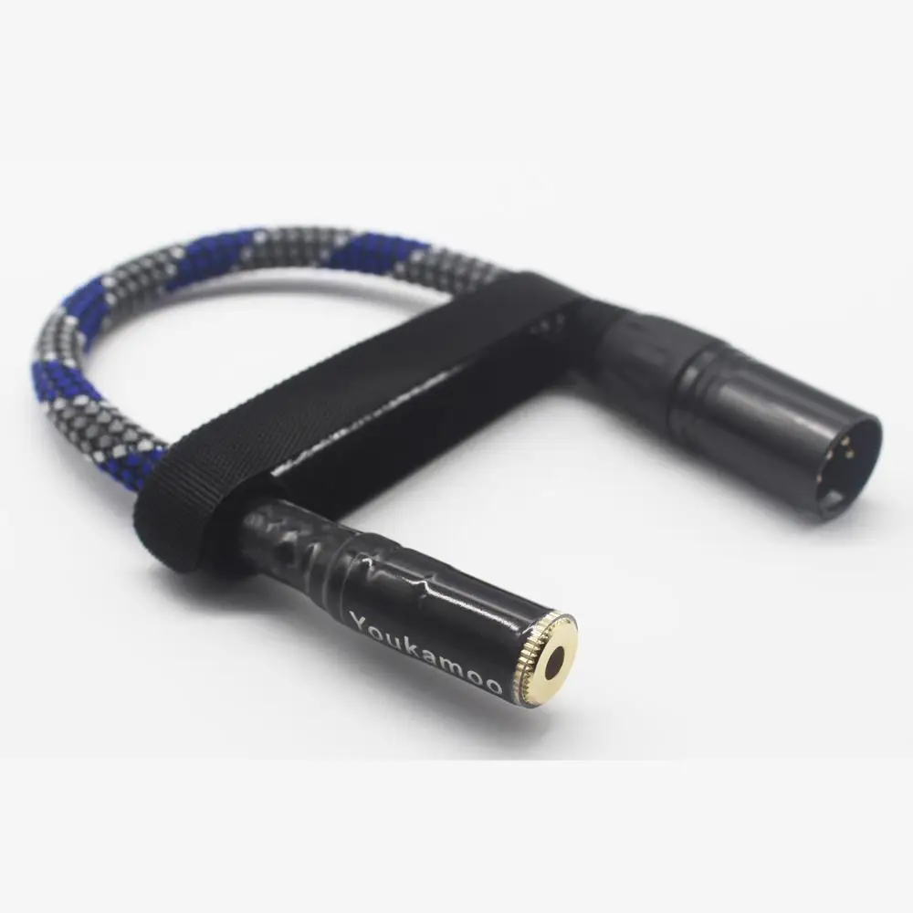 Cable adaptador de auriculares de Audio Chapado en plata, 4 pines XLR a 4,4mm hembra, equilibrado, 5 polos, 20CM