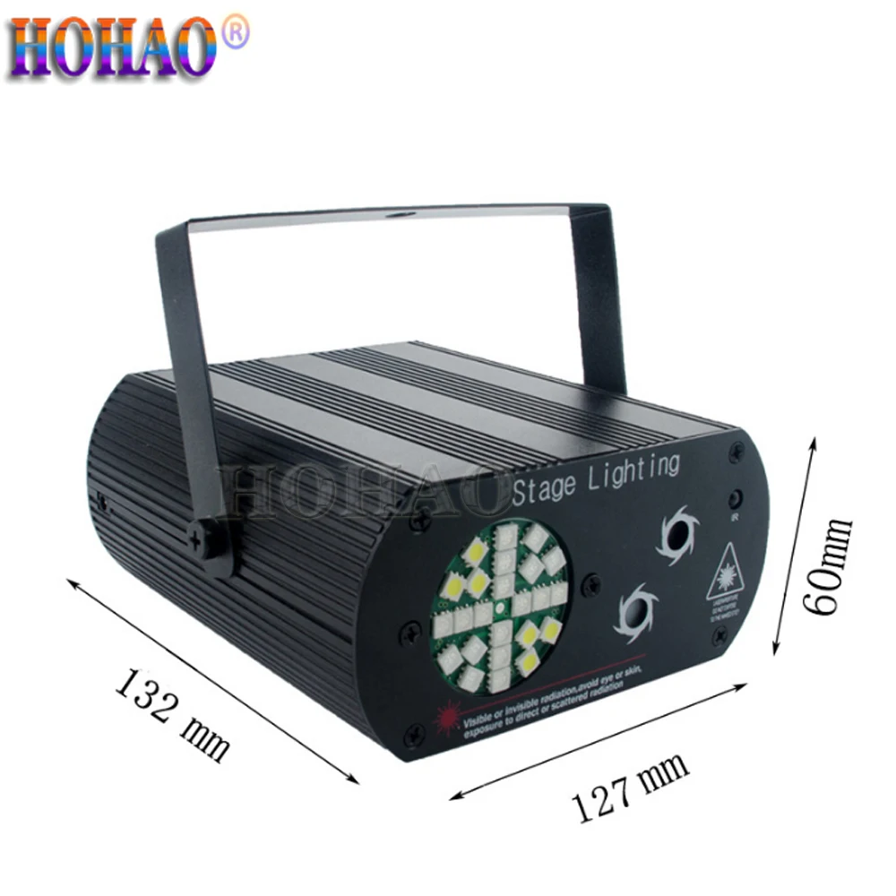 Imagem -03 - Ano Novo Mais Quente Palco Led Strobe Efeito Laser Som Dmx512 Controle Automático dj Disco Ktv Mini Efeito de Luz 2023