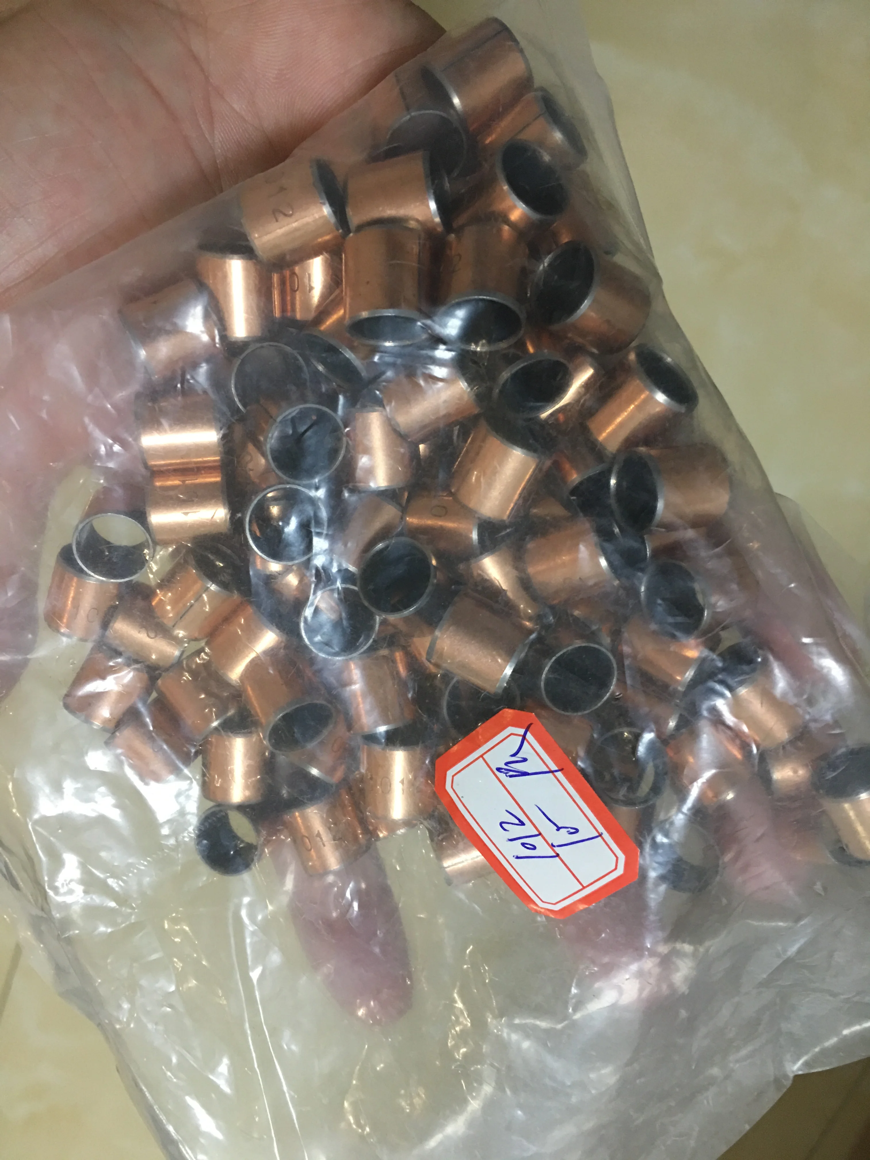 100 pieces/lot SF-1 1012 Oilless bush  DU Self-lubricating bushing Sintered bush  Size 10*12*12mm