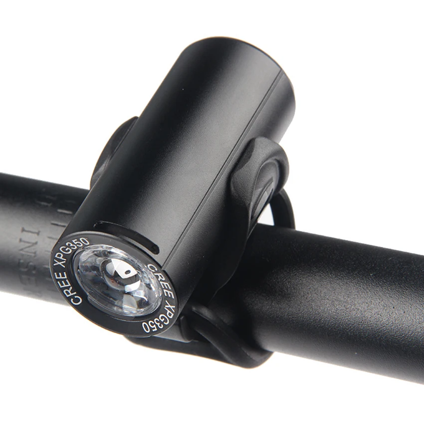 Luce per bici da 350 lumen, faro anteriore per bicicletta a LED ricaricabile USB, sensore di luce torcia per pendolari di sicurezza per ciclismo, impermeabile