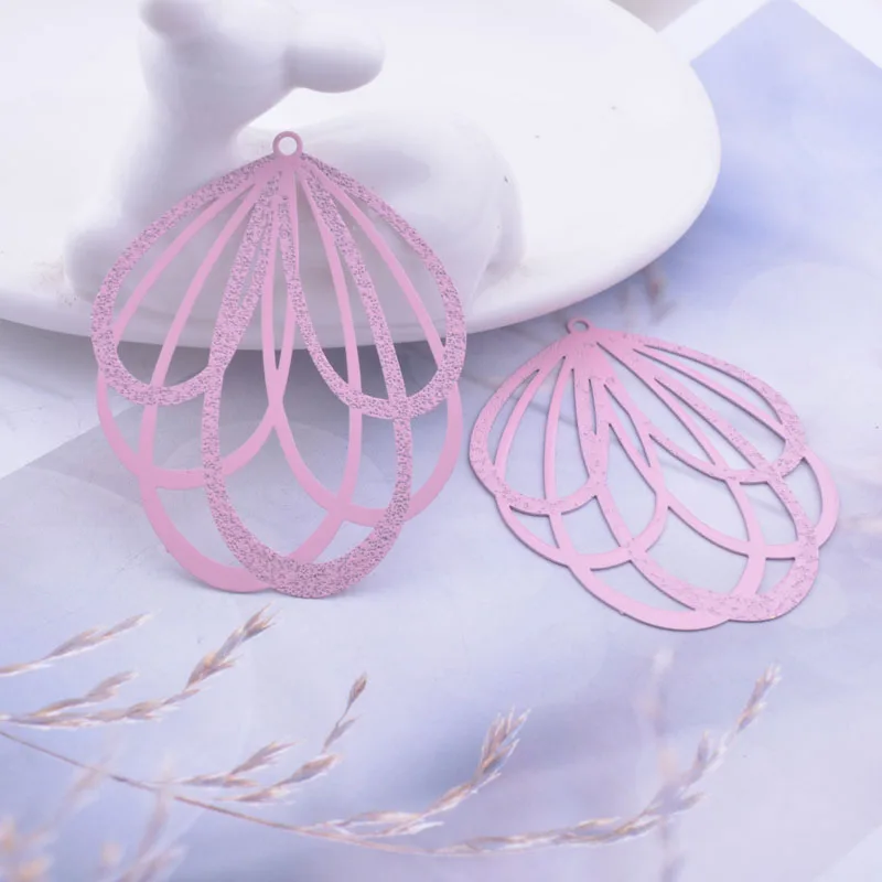 30 Stück AB2931 38*48mm Messing Große Anhänger Ohrring-Anhänger für Damen Schmuck – Detail 4