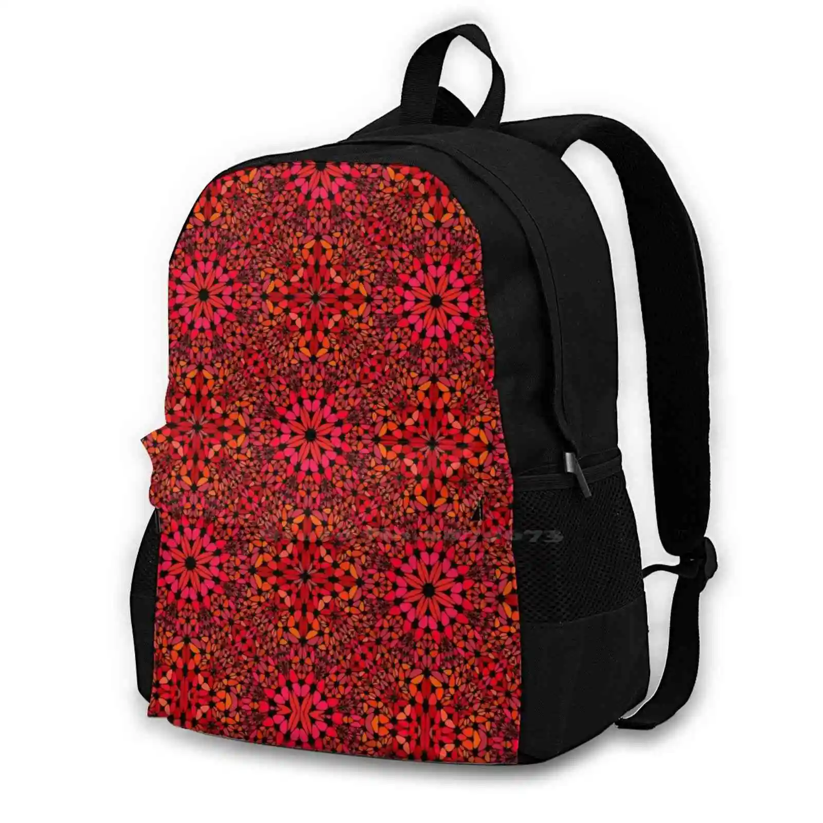 Beautiful Seamless Patterns School Bag Big Capacity Backpack Laptop Seamless Floral Patterns Seamless Vector Patterns Seamless