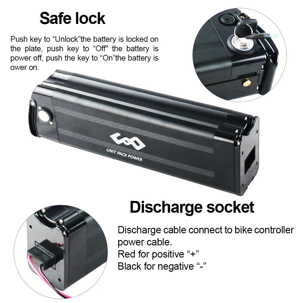 EU Stock 36V Ebike Battery Silver Fish 17.5AH 13Ah Lithium 18650 Cells Pack for Electric Bicycle 200W 350W 500W Hub Motor Kit 5-7 Days