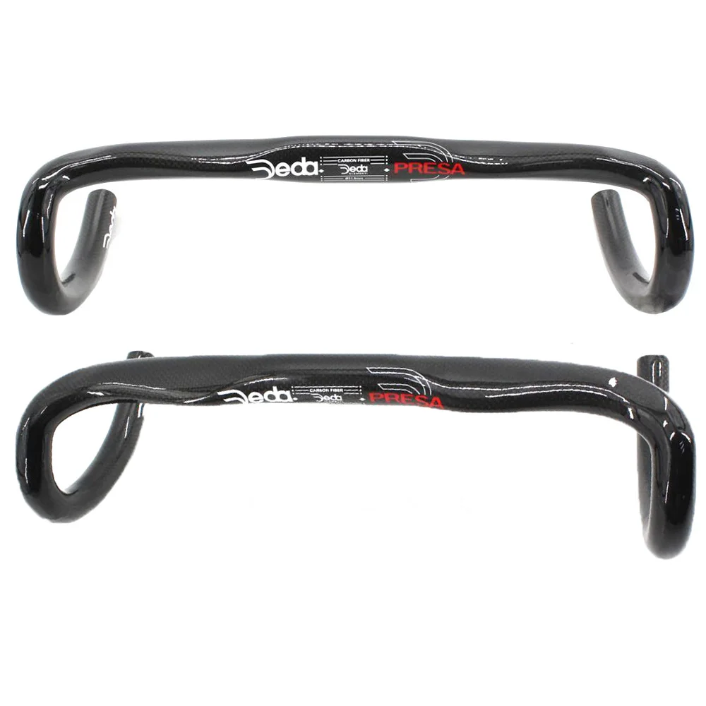 

DEDA PRESA Road Bicycle Handlebar 3K Full Carbon Fiber Bike Bent Bar Clamp 31.8mm Width 380 400 420 440mm Glossy & Matte