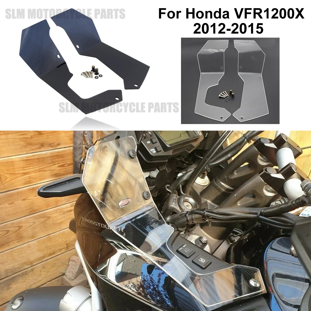 

VFR 1200 X Motorcycle accessorie Windshield Windscreen For Honda VFR1200X ​Wind Deflector Extension vfr1200x 2012 2013 2014 2015