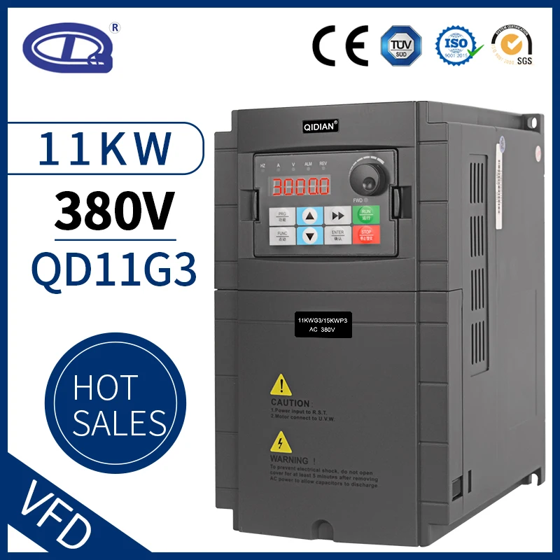 

3P 380V Output Frequency Converter speed Control VFD Converter QD710 11KW