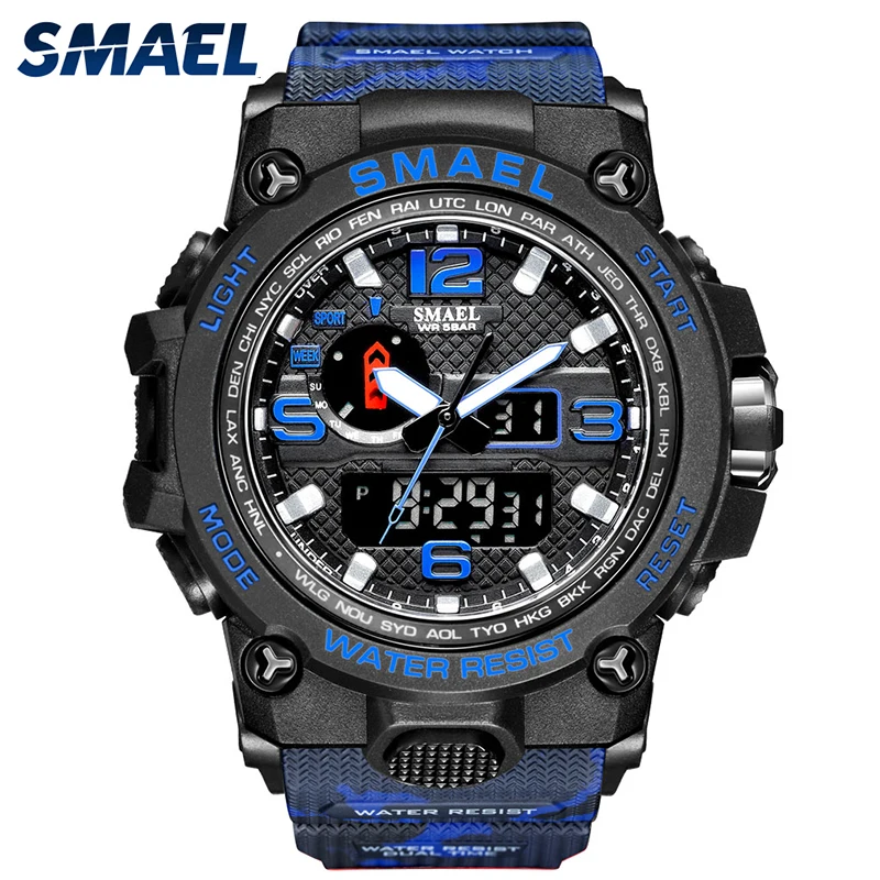 Military Watches Men Sport Watch Waterproof Swimming Clock Stopwatch reloj hombre 1545D Digital Quartz Wristwatches Men\'s Watch