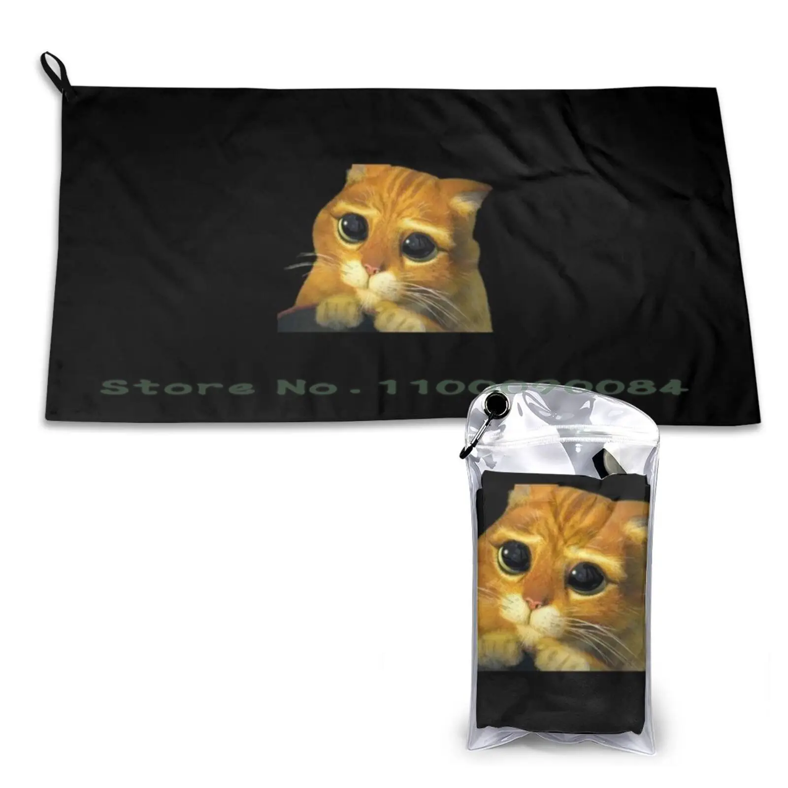 Cat Quick Dry Towel Gym Sports Bath Portable Kronk Boxing Gym Detroit Soft Sweat-Absorbent Fast Drying Pocket Comfortable