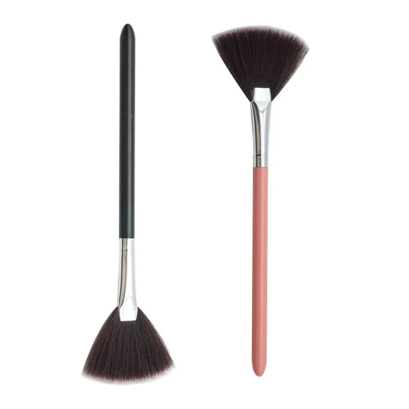 Factory Outlet Fiber Hair Fan-shaped Makeup Brush Powder Painting Beauty Makeup Tools Wholesale Edge Brush