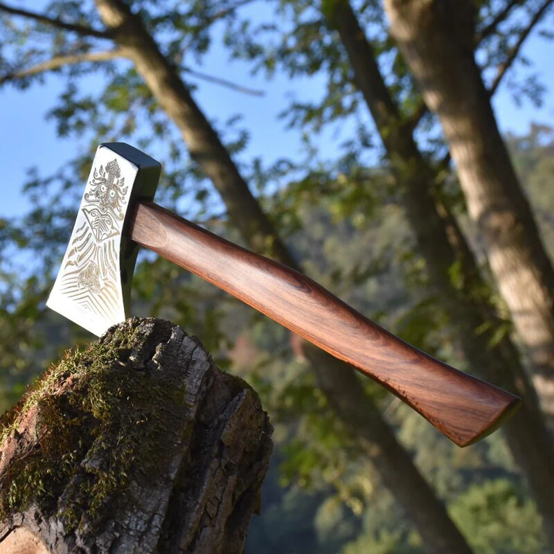 Kitchen household large bone axe longquan hand forged bone-cutting special knife axe ghost hand sharp woodworking one-hand axe