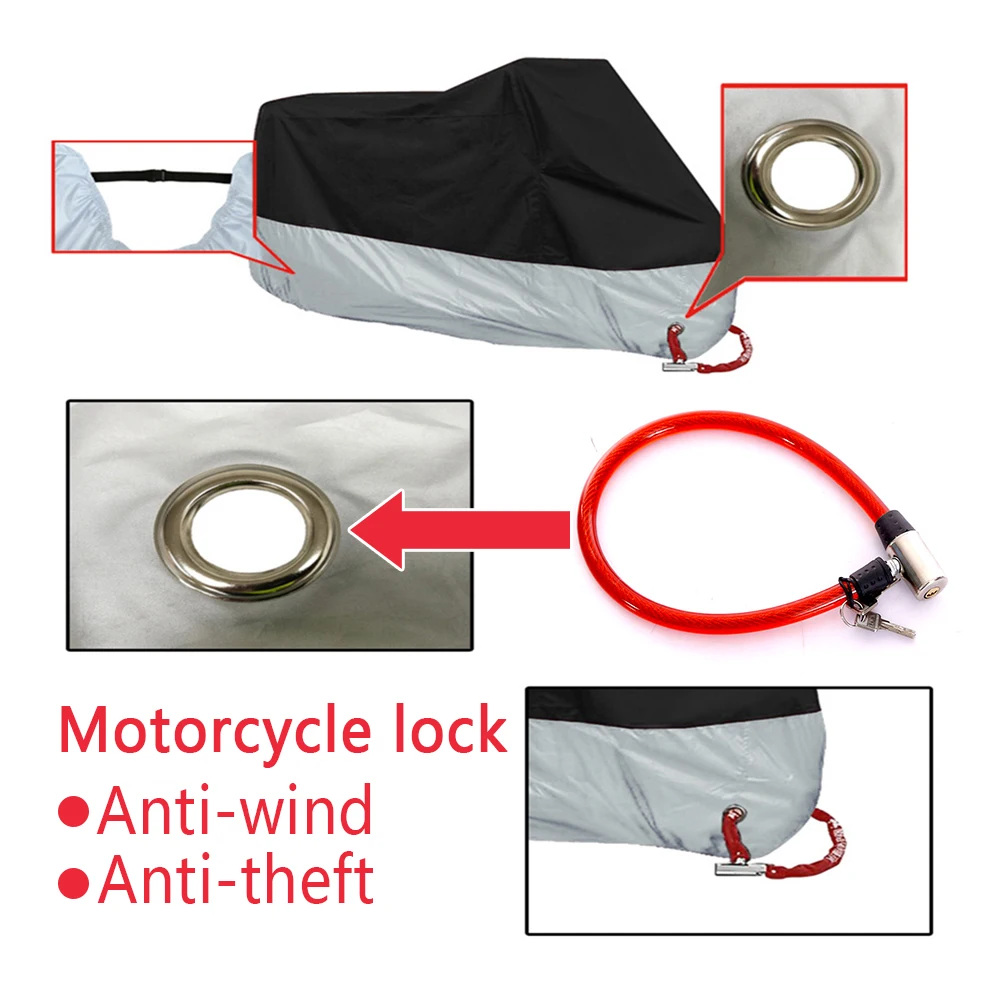 Motorcycle cover all season waterproof and dustproof FOR Jawa Triumph Daytona 675 Street Triple/R Tiger Explorer 1200 800 XC