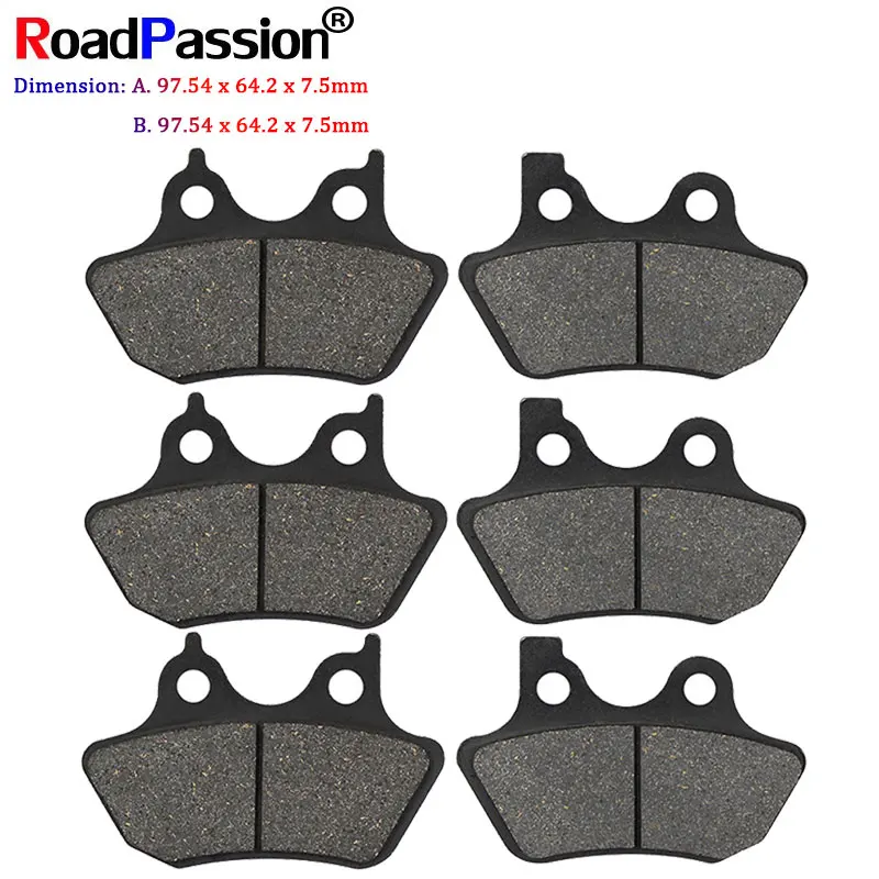 Motorcycle Accessories Front Rear Brake Pads Disks For Touring Series Harley FLHRi / FLHR FLHRCi FLHT FLTR FLHTCU-I FLHRS FLHTC