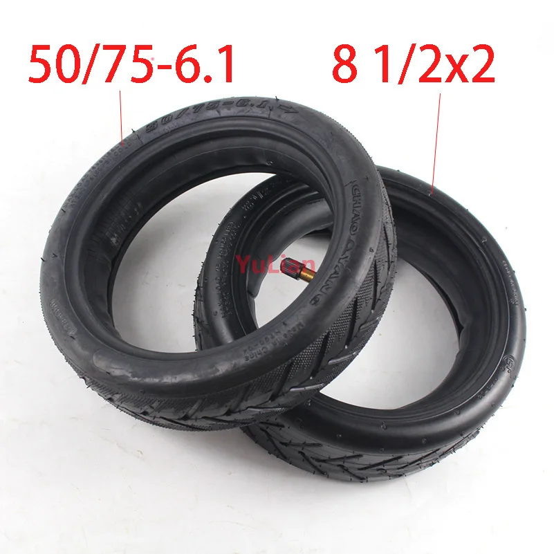 8 1/2x2 Tyres For Xiaomi Mijia M365 Electric Scooter Pneumatic Thick Strong For 8.5 inch Kick scooter 50/75-6.1 Tubeless Tire