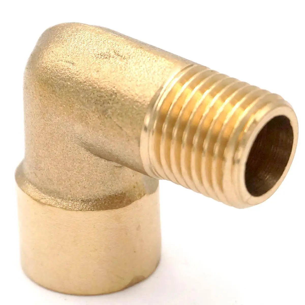 

1/4" BSP Female to 1/4" BSP Male Thread Brass Elbow Pipe Fitting Connector Coupler 90 Deg For Water Fuel