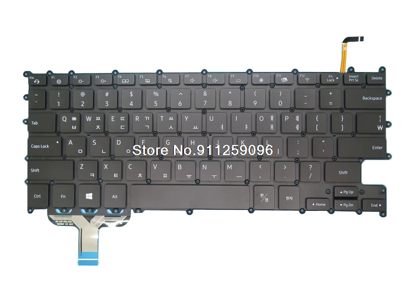 

Laptop Keyboard For Samsung NT930SBE 930SBE Korea KR BA59-04356A BA59-04356B Backlit Without Frame New