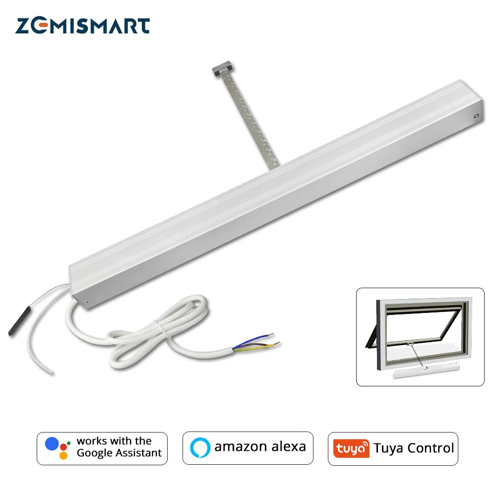 

Zemismart WiFi Motorized Window Opener Electric Chain Tuya Smart Life APP Alexa Google Home Control 110v 240v