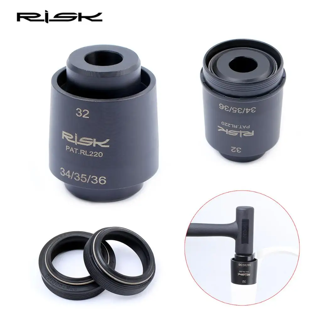 1PC RISK Mountain Cycling Bicycle 4 in 1 Suspension Front Fork Oil seal Dust Seal Tool For Front Fork Inner Tube 32/34/35/36mm