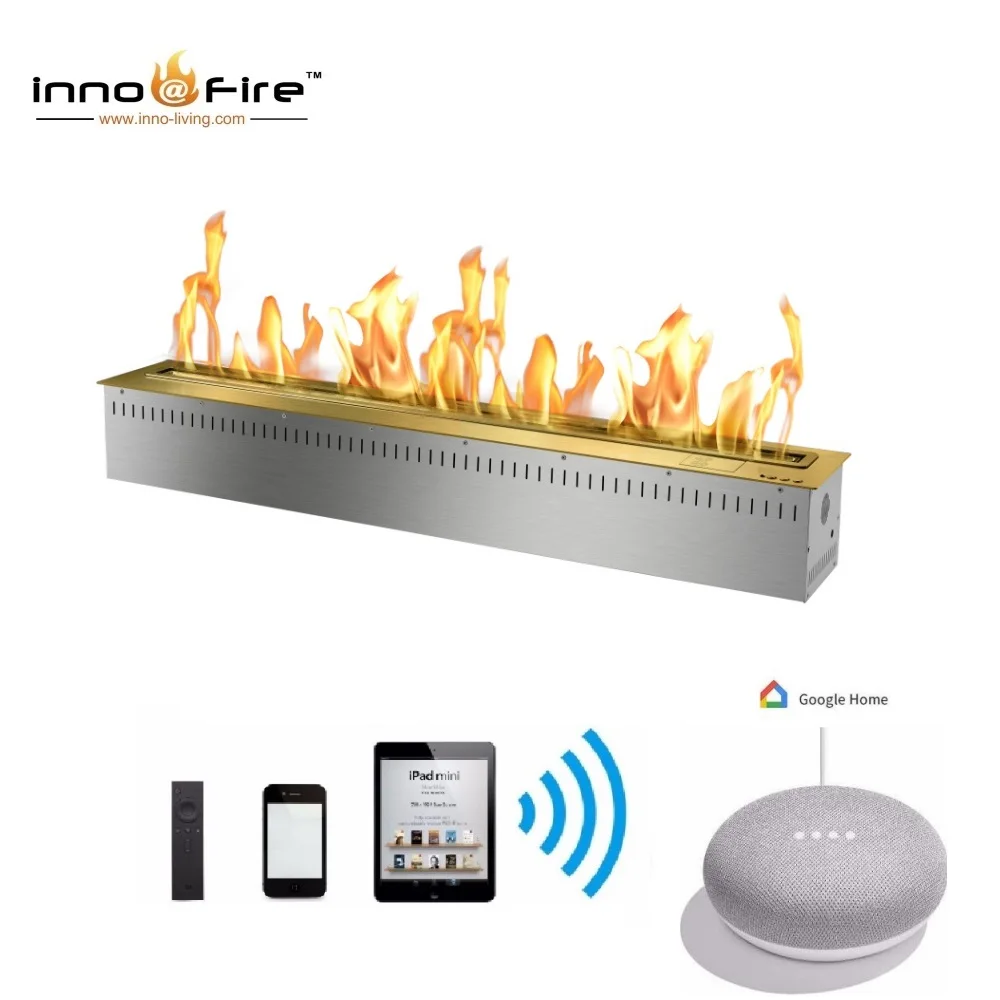 

Inno living fire 36 inch CE certified wifi control automatic bio ethanol fireplace