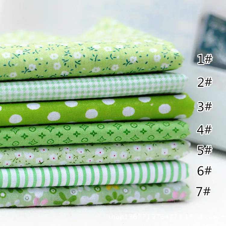 25*25cm Fabric Printed Cloth Sewing Fabrics For Patchwork Needlework DIY Handmade Doll Clothes Accessories