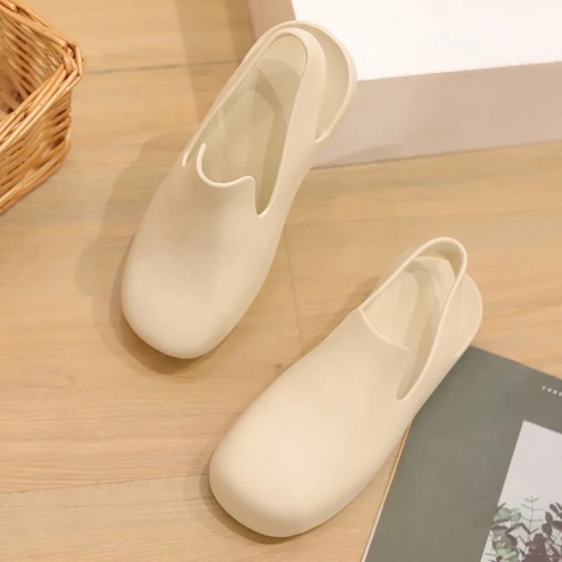 Candy Color EVA Non-slip Beach Shoes for Women, Comfortable Sandals, Light Weight, Lovely Home Garden Shoe, Summer