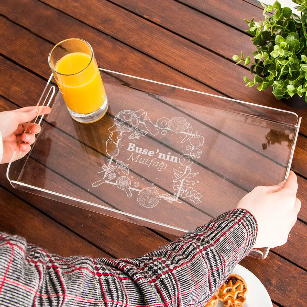 DOLBOVI Friend Birthday Gift Acrylic tray tray поднос plateau de service