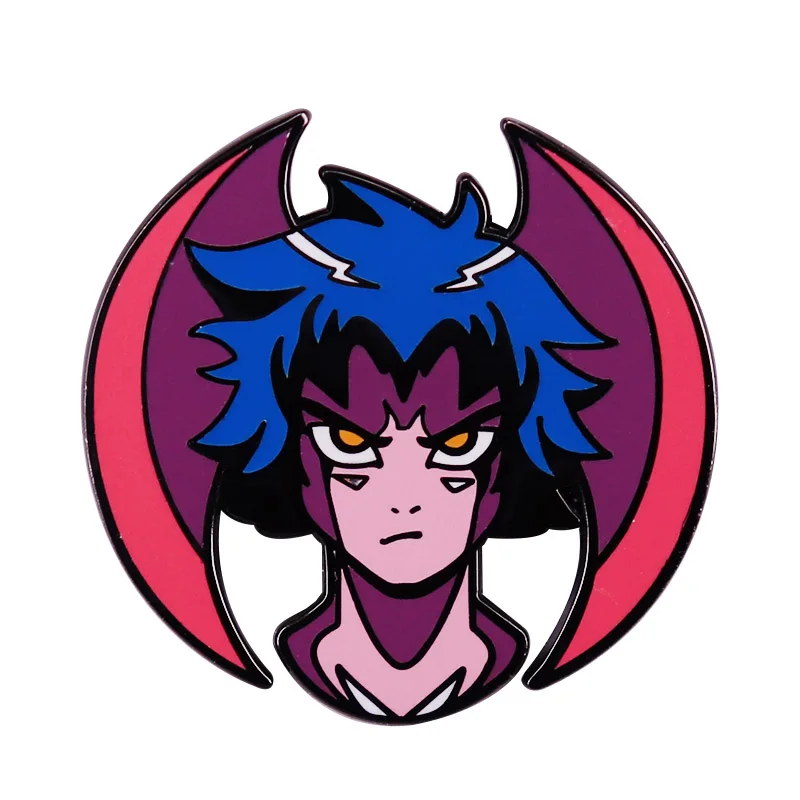 Devilman-Pin de solapa de esmalte Crybaby Sensitive Demon-boy Akira, insignia de broche de chico de Anime genial contra el mal Brutal, degenera la guerra