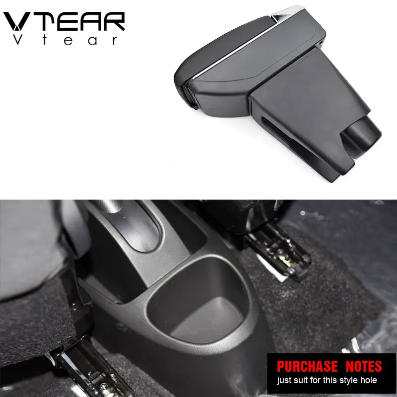 Vtear For Toyota Aygo BJ armrest arm rest leather storage box center censole interior parts accessories decoration car styling
