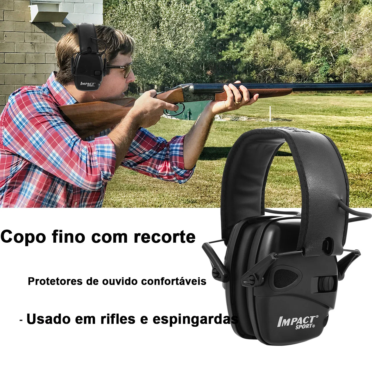 Earmuff Tiro Eletrônico, Esporte De Impacto, Protetor De Ouvido Anti-Ruído, Amplificação De Som, Protetor De Cabeça Tático, Top 5Pcs, 4Pcs