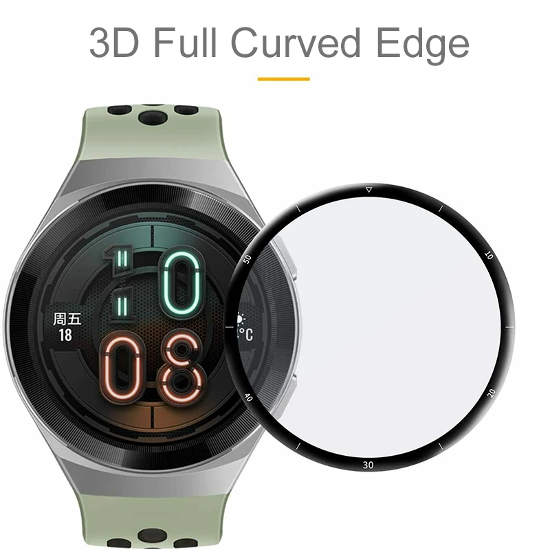 3D полноэкранная защитная пленка Essidi для Huawei Watch GT 2e, Защитная пленка с закругленными краями для Huawei Watch GT 2e