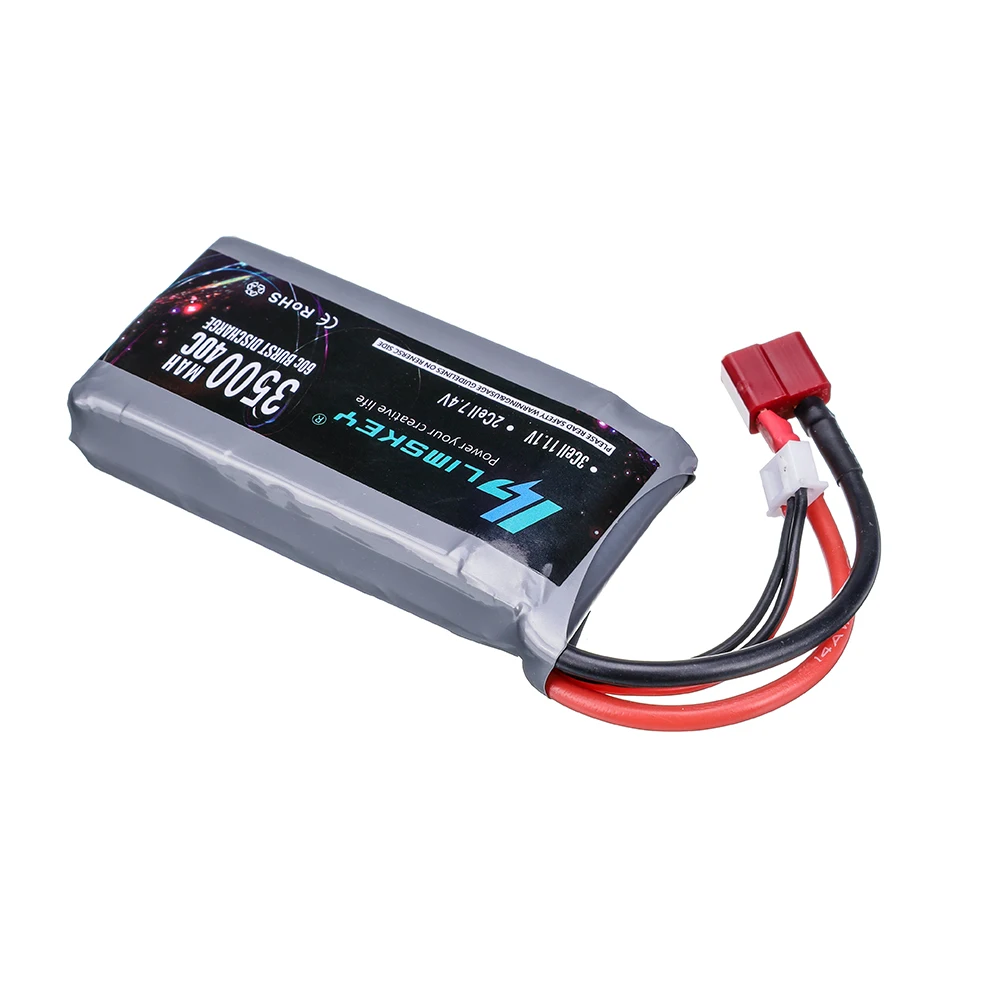 Akumulator 7.4V do Wltoys 144001 samochód 2s 3500mah bateria lipo T wtyczka do Wltoys 144001 12423 12428 104001 124018 RC akumulator samochodowy