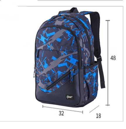 Fashion camouflage schoolbags lightweight nylon school bags Men women laptop backpacks Waterproof school backpack for teenagers