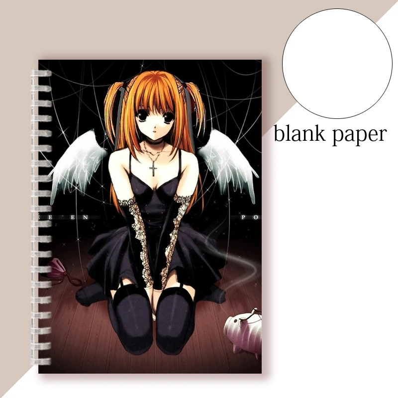 Bloc de notas de Manga Death Note, libreta para Cosplay, Familia, Shinigami, estética, papel forrado en blanco, Bloc de notas