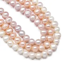 Natural Freshwater Pearl Beads Round Ball Pearls Loose Beads Accessories Jewelry Making DIY Necklace Bracelet for Women 36cm
