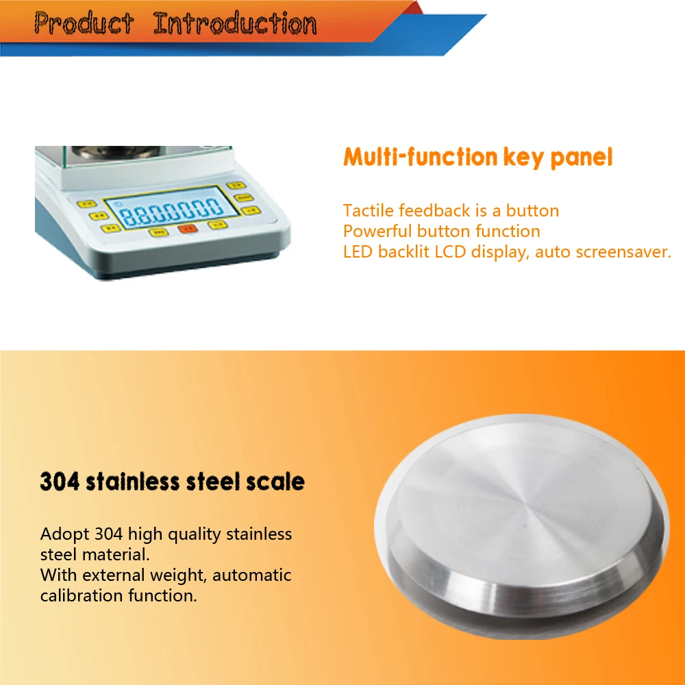 FA-2004C automatic internal calibration digital display electronic balance scale