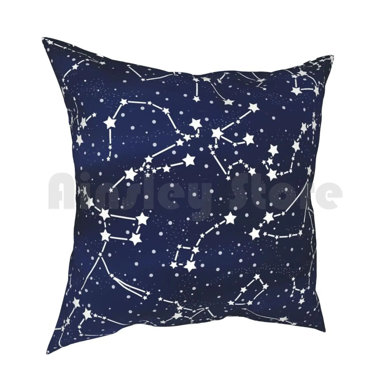 Vintage Outer Space Map Pillow Case Printed Home Soft DIY Pillow cover Space Vintage 1950S Atomic Atomic Age Retro Sputnik