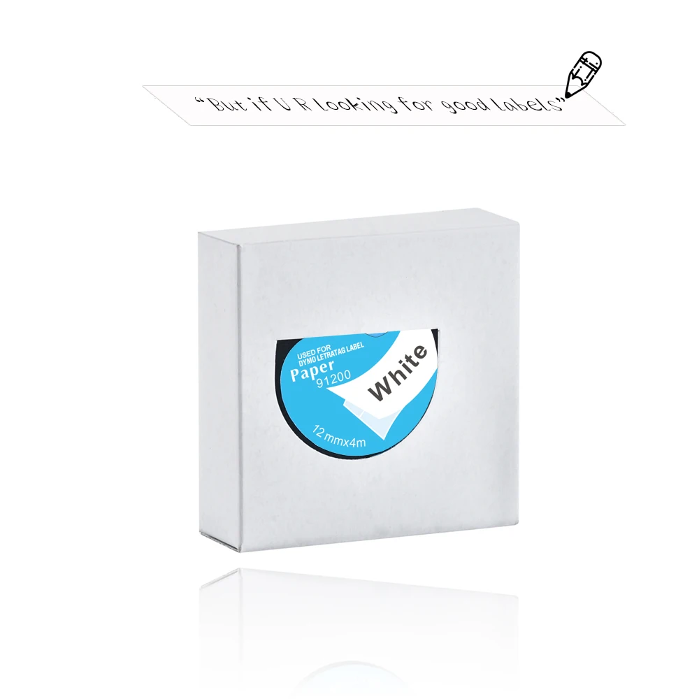 10 шт., ярлыки для принтера, 12 мм