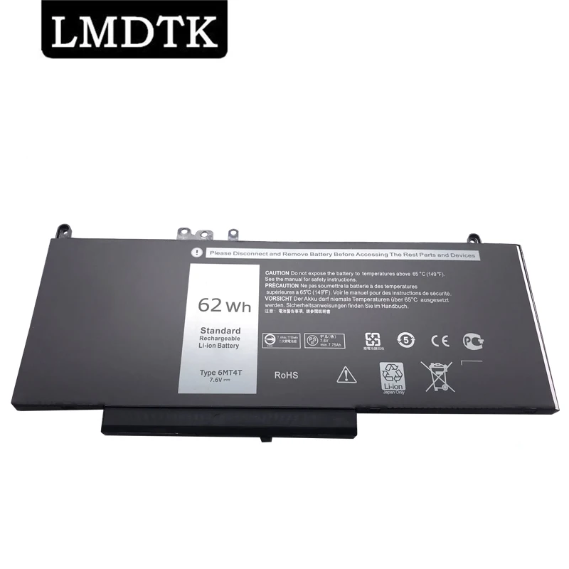 

LMDTK Новый аккумулятор для ноутбука 6MT4T для ноутбука Dell Latitude E5470 E5570 15,6 дюйма M3510 TXF9M 79VRK 07V69Y 7V69Y 7,6 В 62WH