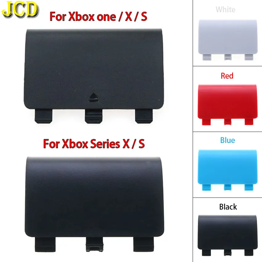 JCD 1PCS Replacement Plastic Shell Battery Back Cover Lid Door for XBox One Series S X Controller Plate Case