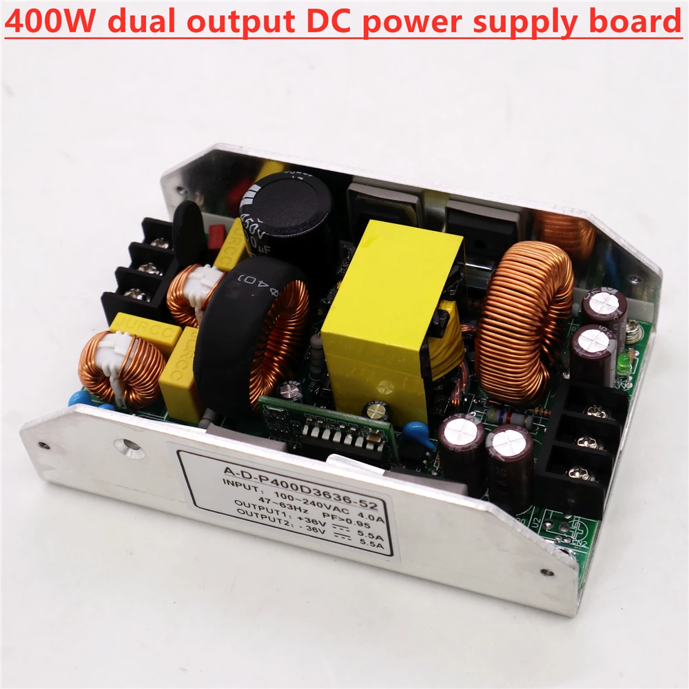 HIFI power amplifier power supply 400W active PFC positive and negative 24V 36V 42V 48V 55V 60V dual voltage output