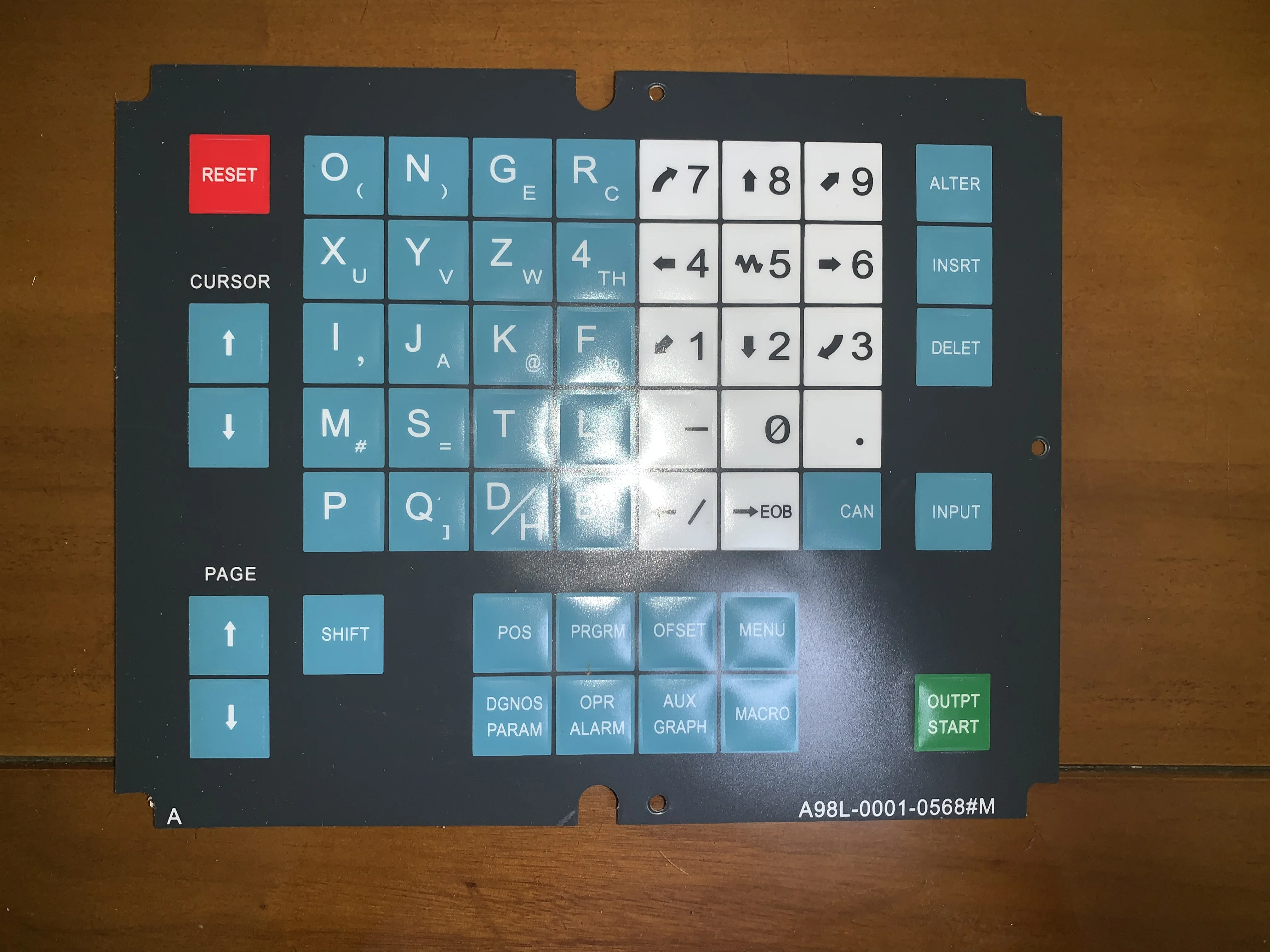 A98L-0001-0568#M A98L-0001-0568#T Operation panel button film